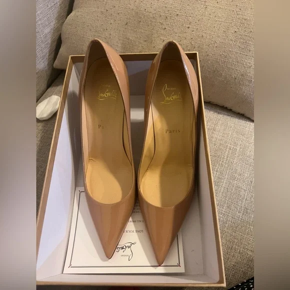 Christian Louboutin Decolette 554 85 Patent Heel Size 39 EU (8.5 US) - Picture 4 of 9